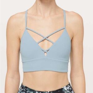 LULULEMON EXPAND YOUR LIMITS SPORTS BRA BLUE CAST